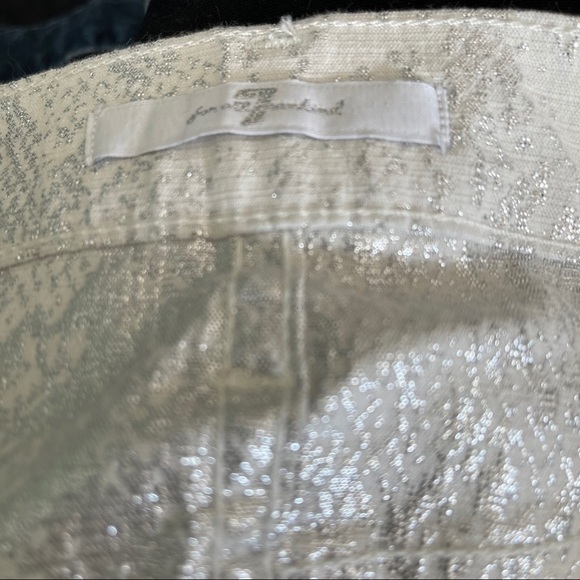 7 For All Mankind Silver Snake Embossed Jeans - Picture 4 of 9